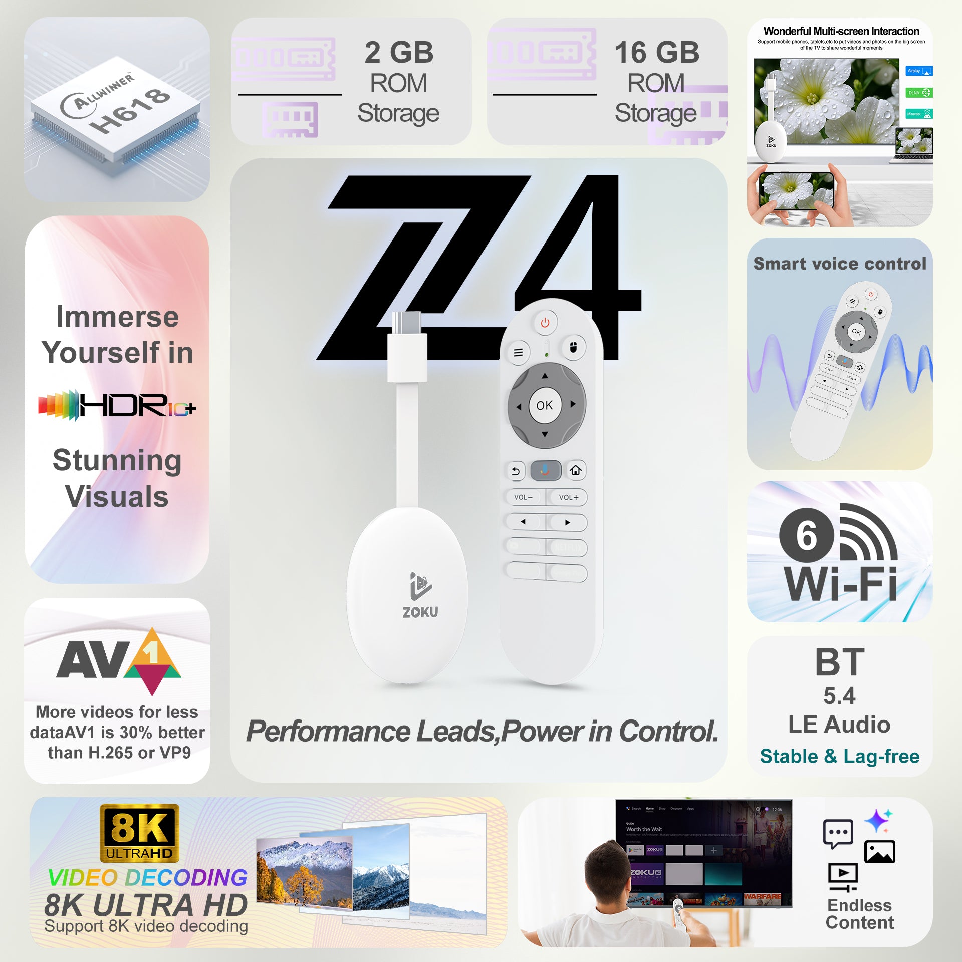 ZOKU - 8K Android TV Stick